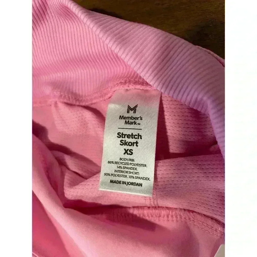 Member's‎ Mark Built-In Short Stretch Woven Active Skort Powder Pink (0160) - Picture 6 of 13